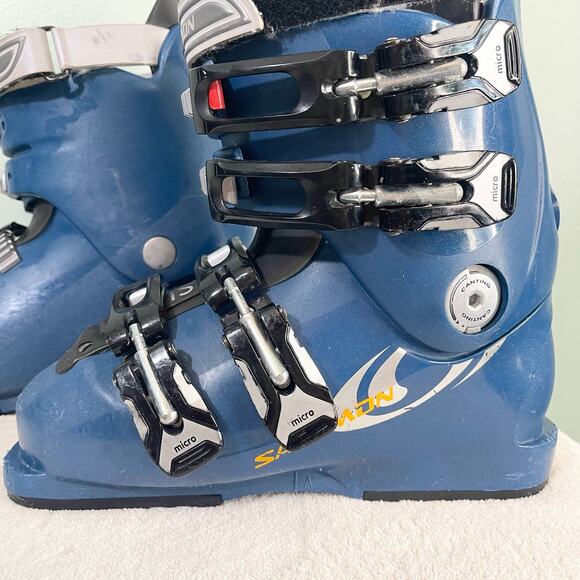 Salomon Women's Blue Snowboard Performa 5.0 Sports Winter Ski Boots Size 5.5 - Picture 9 of 16